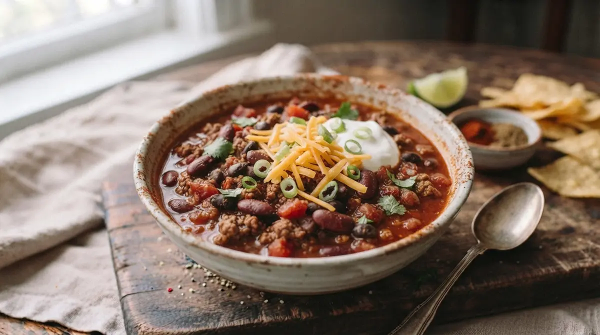 Mild Beef and Bean Chili